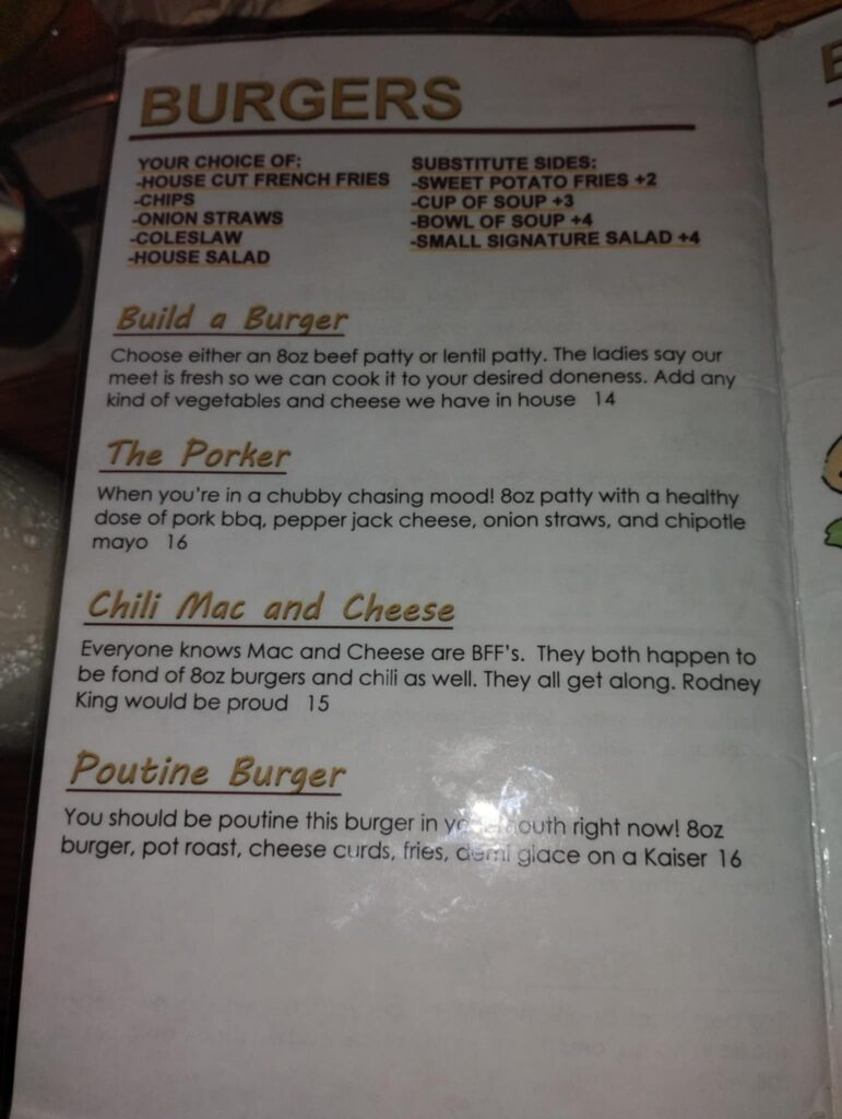 Chop Shop Menu 2
