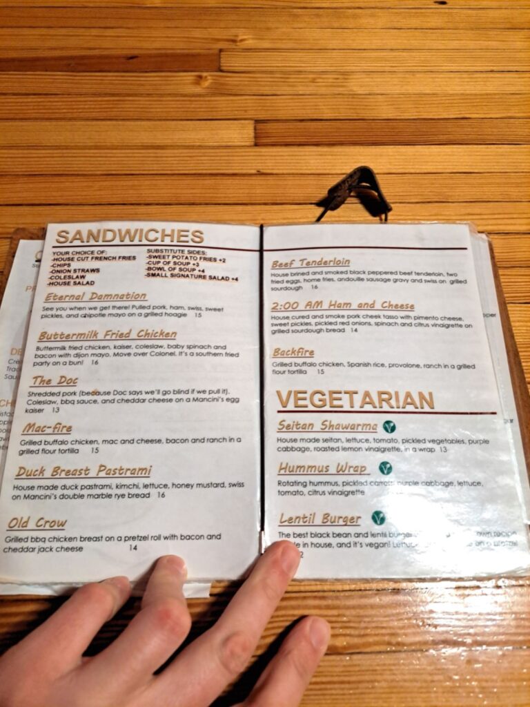 Chop Shop Menu 3