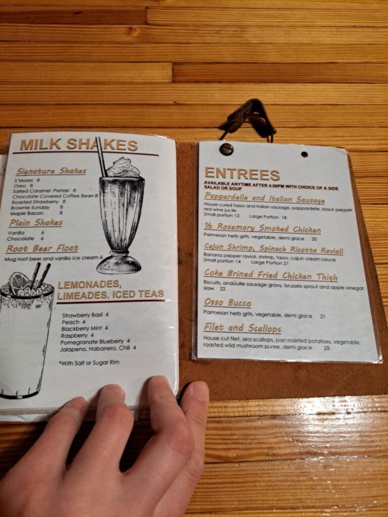 Chop Shop Menu 4