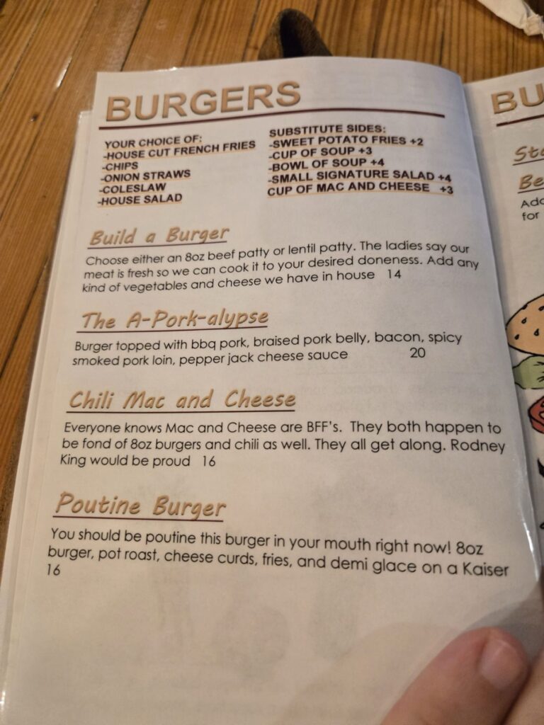 Chop Shop Menu 5